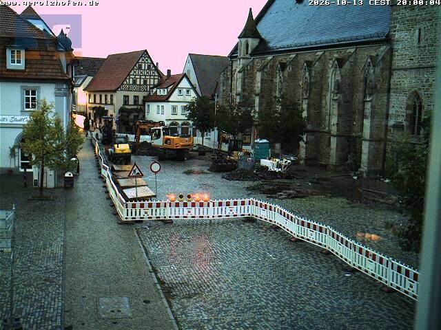 Archiv Foto Webcam Gerolzhofen Marktplatz