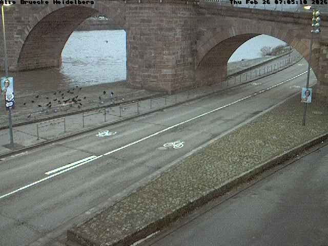 Archived image Webcam Heidelberg: Old Bridge