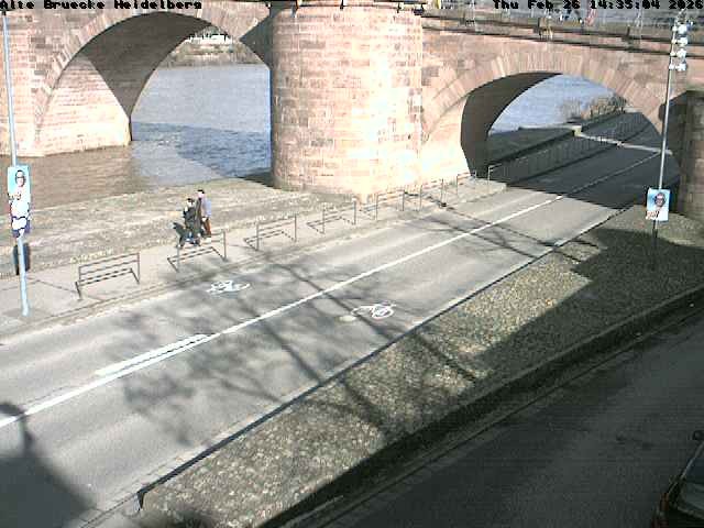Archived image Webcam Heidelberg: Old Bridge