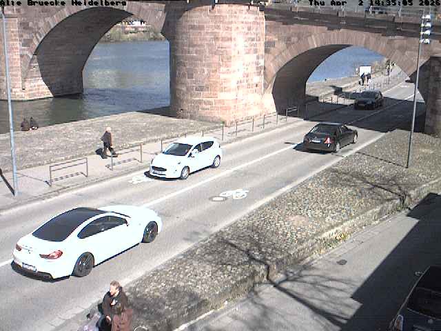 Archiv Foto Webcam Heidelberg: Alte Brücke am Neckar