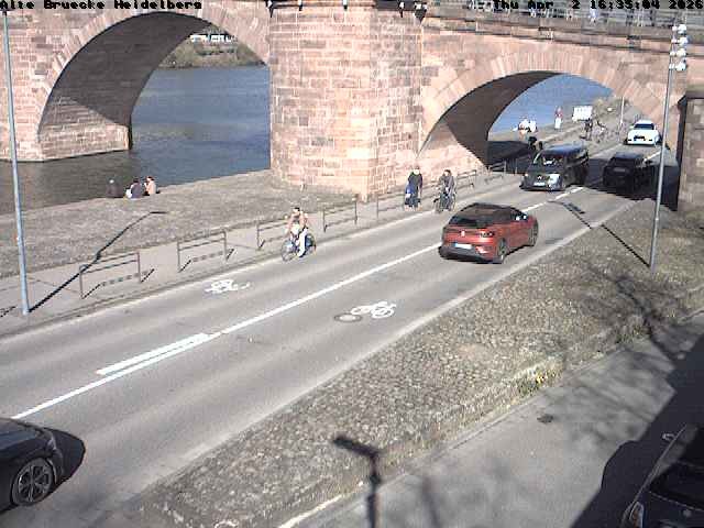 Archiv Foto Webcam Heidelberg: Alte Brücke am Neckar