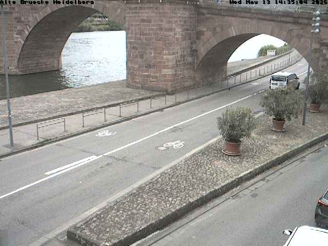 Archiv Foto Webcam Heidelberg: Alte Brücke am Neckar