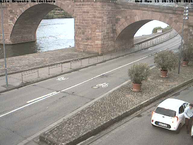 Archiv Foto Webcam Heidelberg: Alte Brücke am Neckar