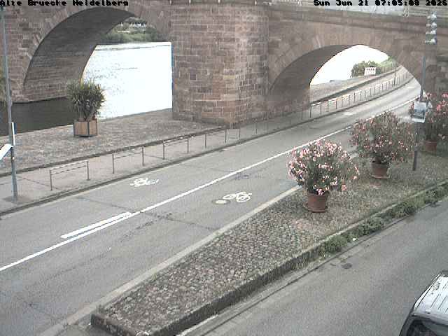Archived image Webcam Heidelberg: Old Bridge