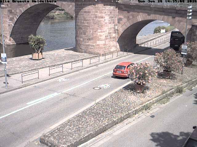 Archiv Foto Webcam Heidelberg: Alte Brücke am Neckar