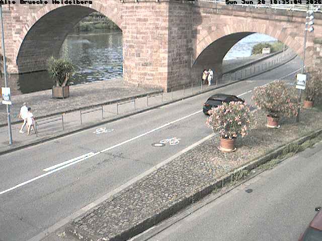 Archiv Foto Webcam Heidelberg: Alte Brücke am Neckar