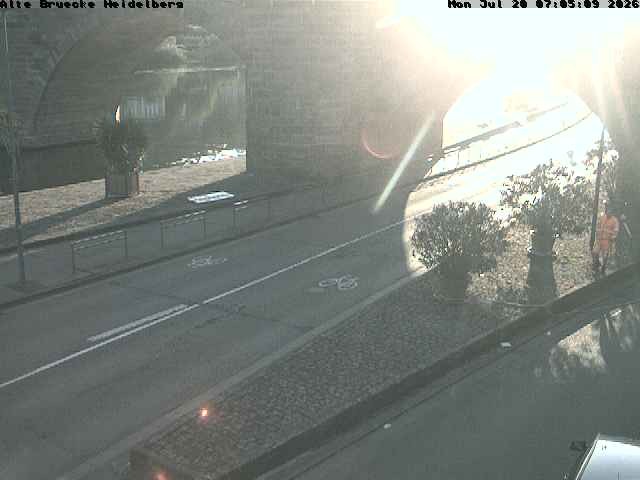 Archiv Foto Webcam Heidelberg: Alte Brücke am Neckar