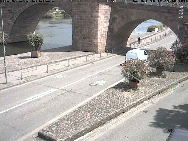 Archiv Foto Webcam Heidelberg: Alte Brücke am Neckar