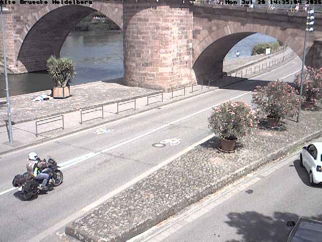 Archiv Foto Webcam Heidelberg: Alte Brücke am Neckar