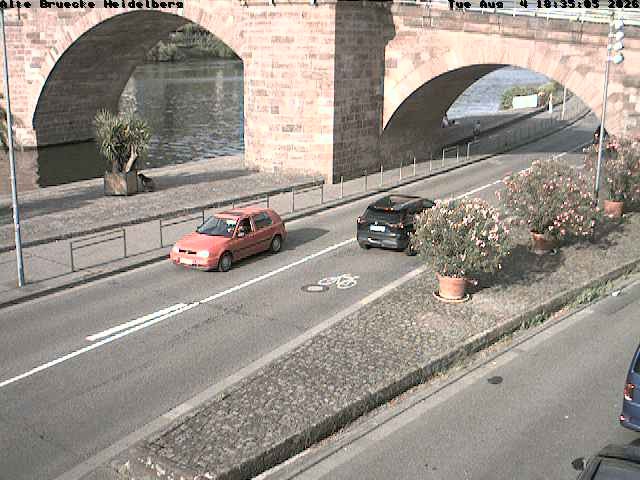 Archiv Foto Webcam Heidelberg: Alte Brücke am Neckar