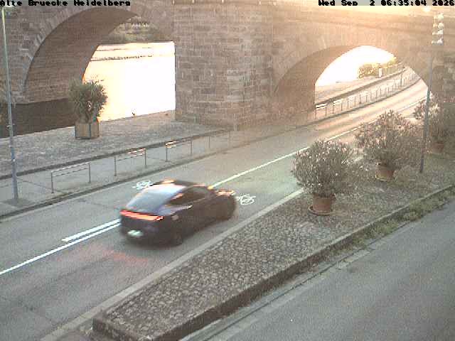 Archiv Foto Webcam Heidelberg: Alte Brücke am Neckar