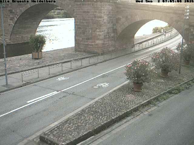 Archiv Foto Webcam Heidelberg: Alte Brücke am Neckar