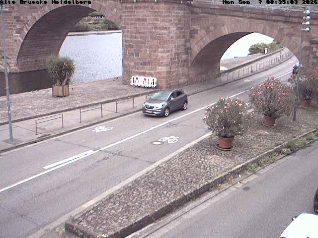 Archiv Foto Webcam Heidelberg: Alte Brücke am Neckar