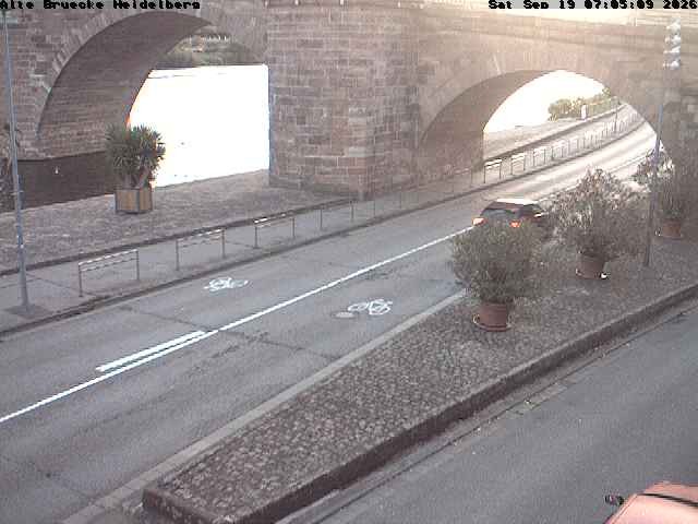 Archiv Foto Webcam Heidelberg: Alte Brücke am Neckar