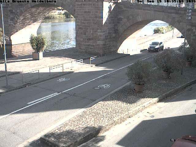 Archiv Foto Webcam Heidelberg: Alte Brücke am Neckar
