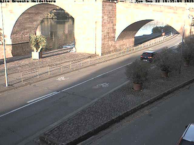 Archiv Foto Webcam Heidelberg: Alte Brücke am Neckar