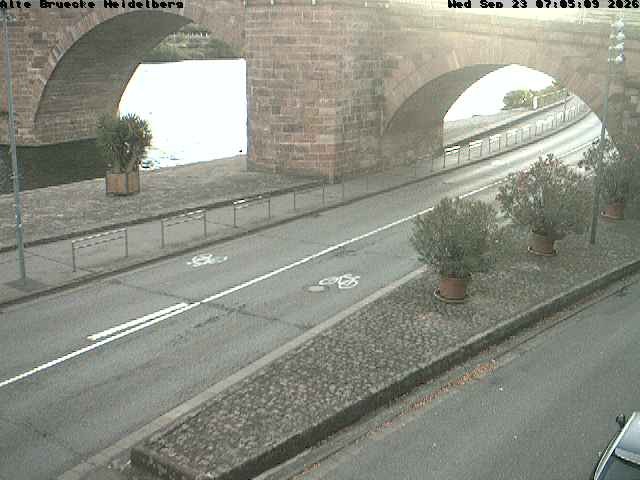 Archiv Foto Webcam Heidelberg: Alte Brücke am Neckar
