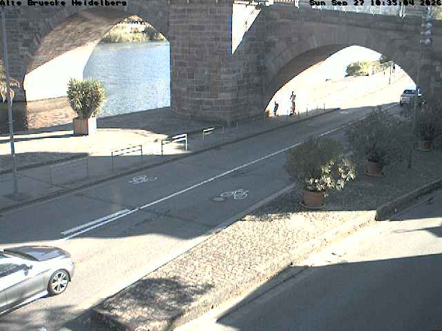 Archiv Foto Webcam Heidelberg: Alte Brücke am Neckar