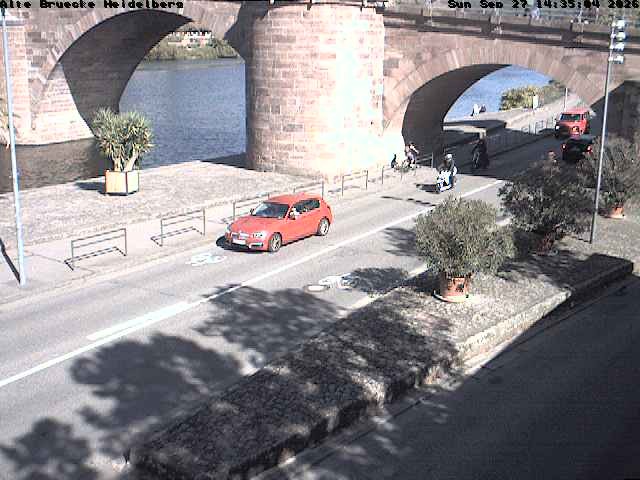 Archiv Foto Webcam Heidelberg: Alte Brücke am Neckar
