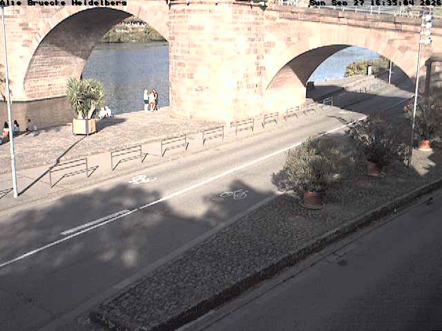 Archiv Foto Webcam Heidelberg: Alte Brücke am Neckar