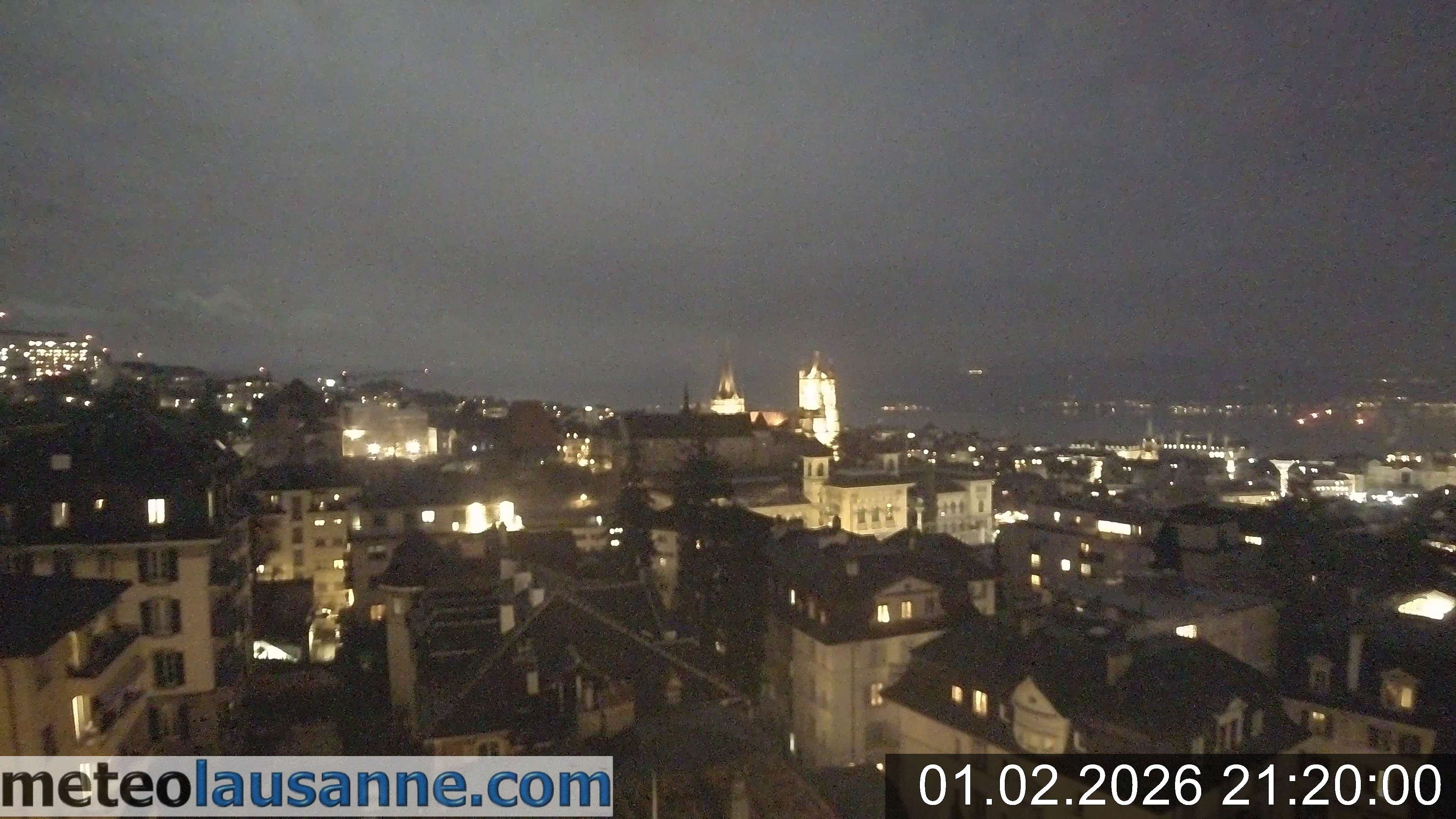 Archiv Foto Webcam Lausanne - Genfer See