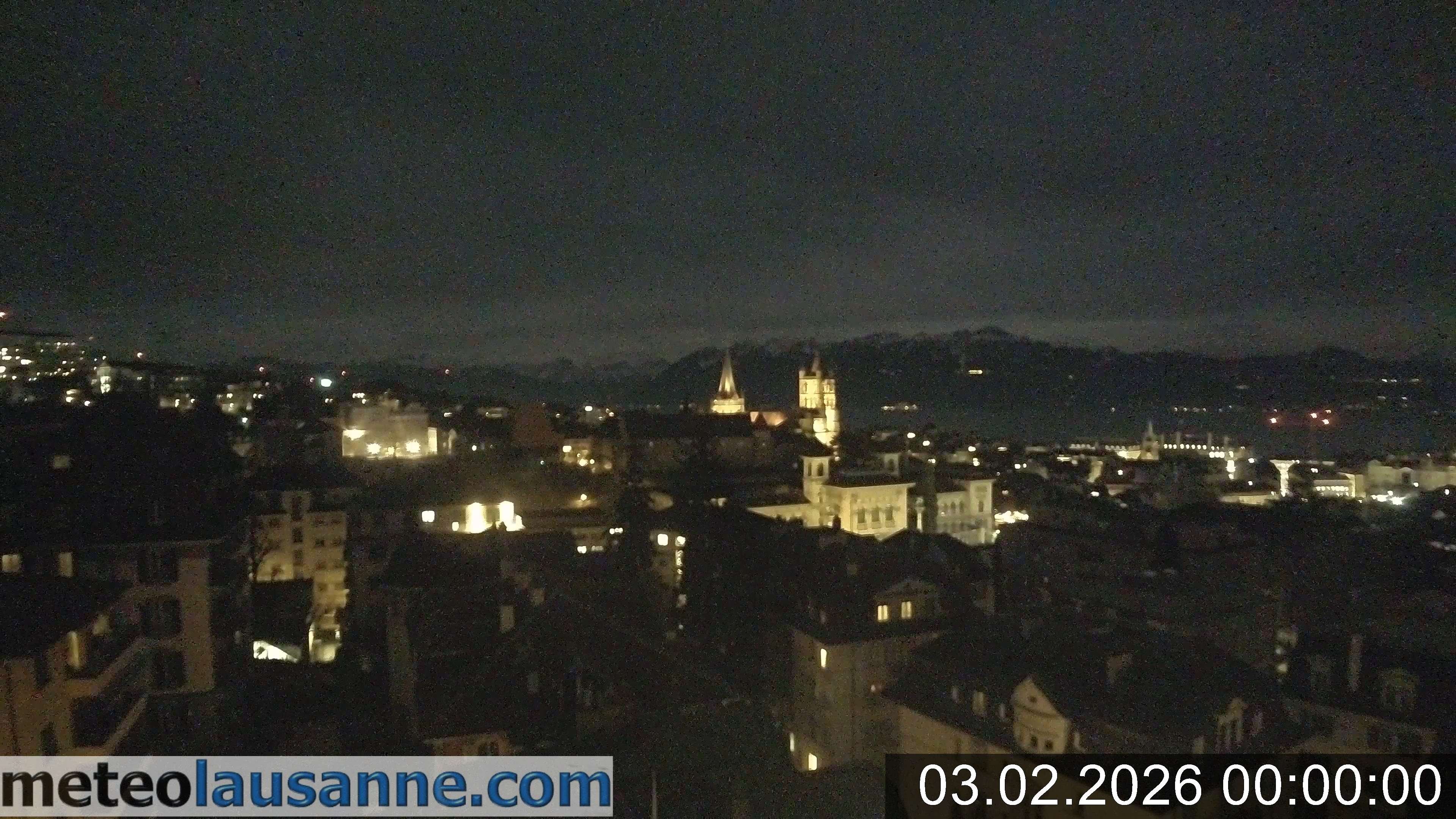 Archiv Foto Webcam Lausanne - Genfer See