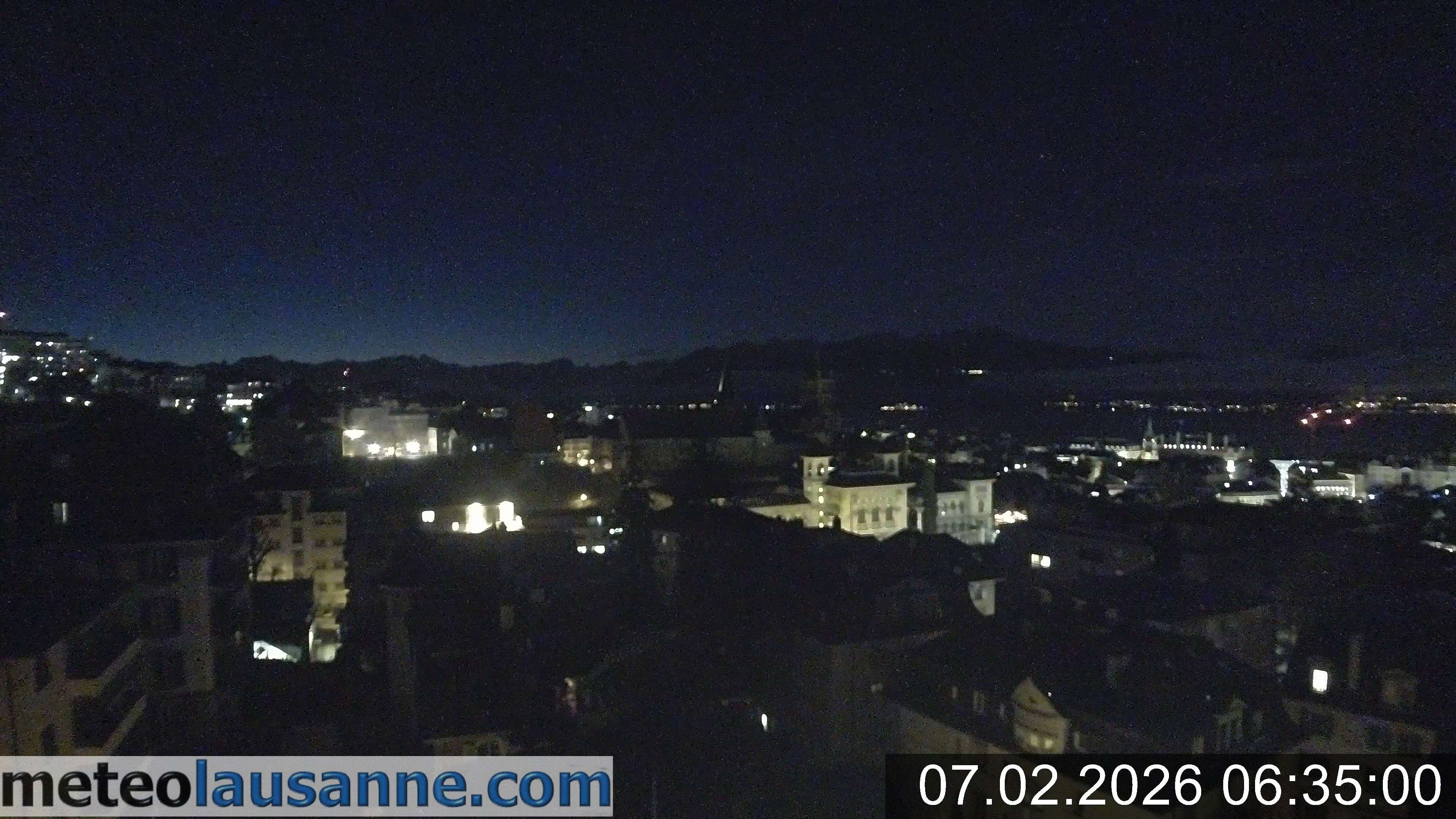 Archiv Foto Webcam Lausanne - Genfer See