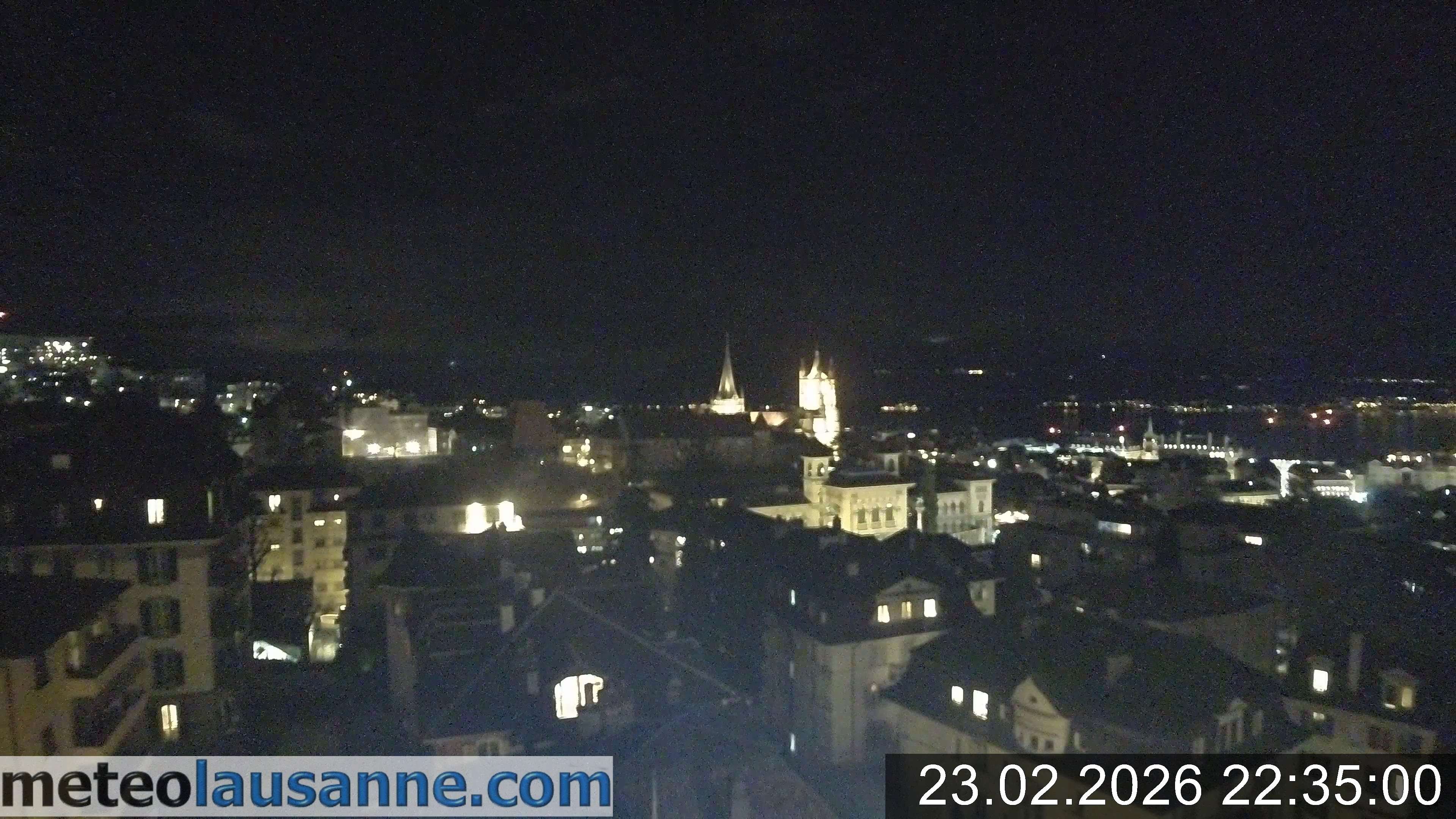 Archiv Foto Webcam Lausanne - Genfer See