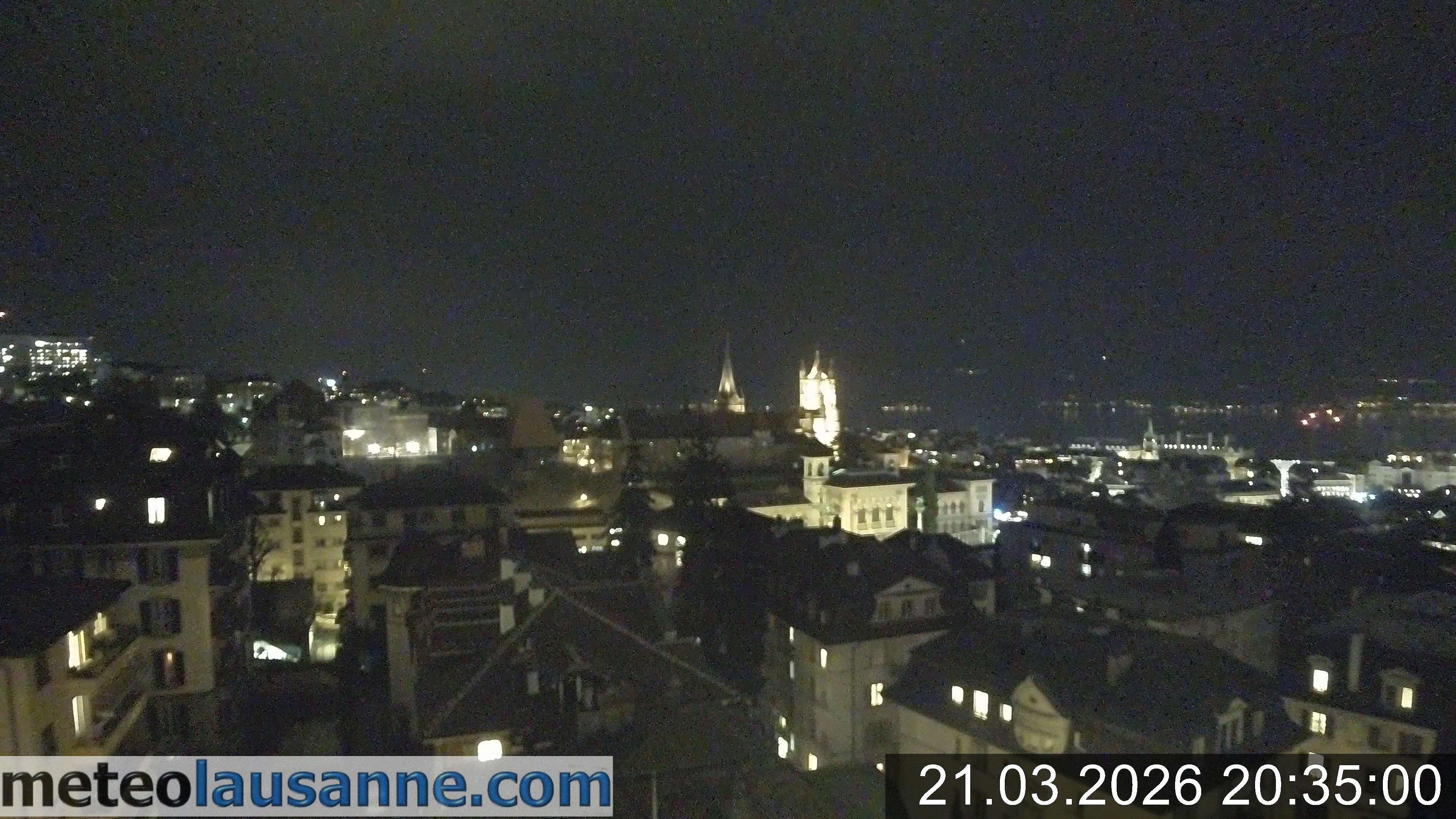 Archiv Foto Webcam Lausanne - Genfer See