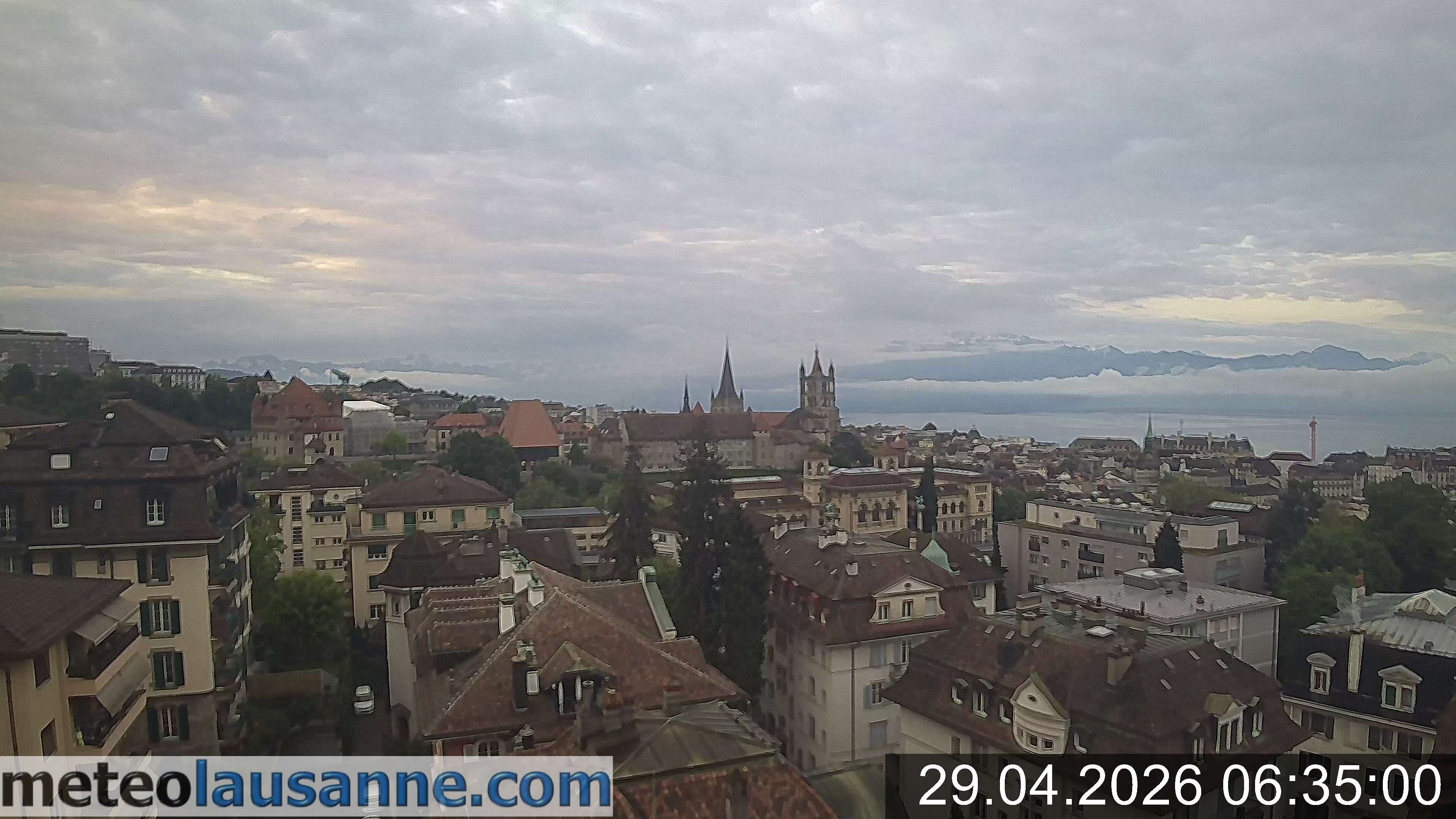 Archiv Foto Webcam Lausanne - Genfer See
