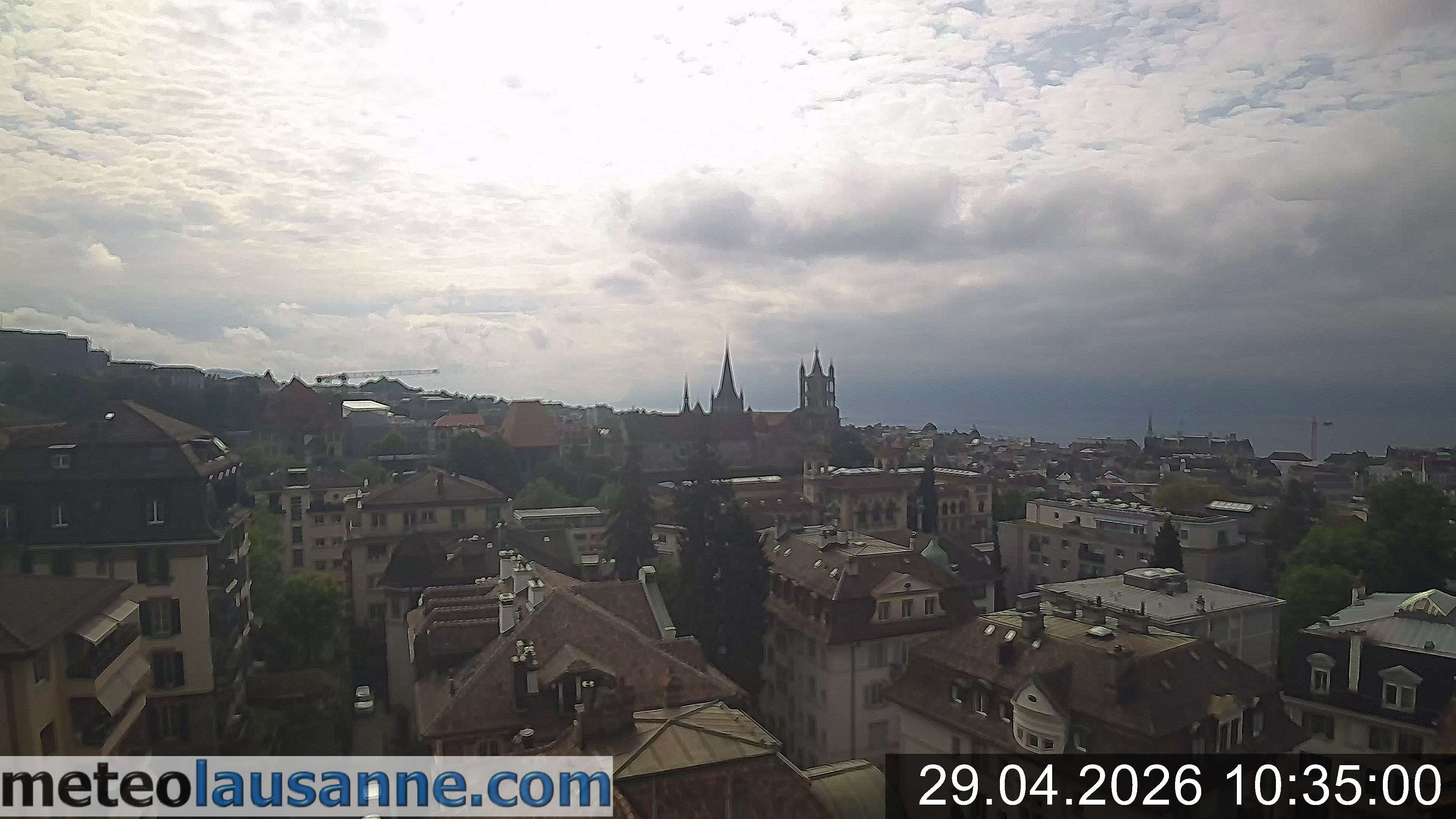 Archiv Foto Webcam Lausanne - Genfer See