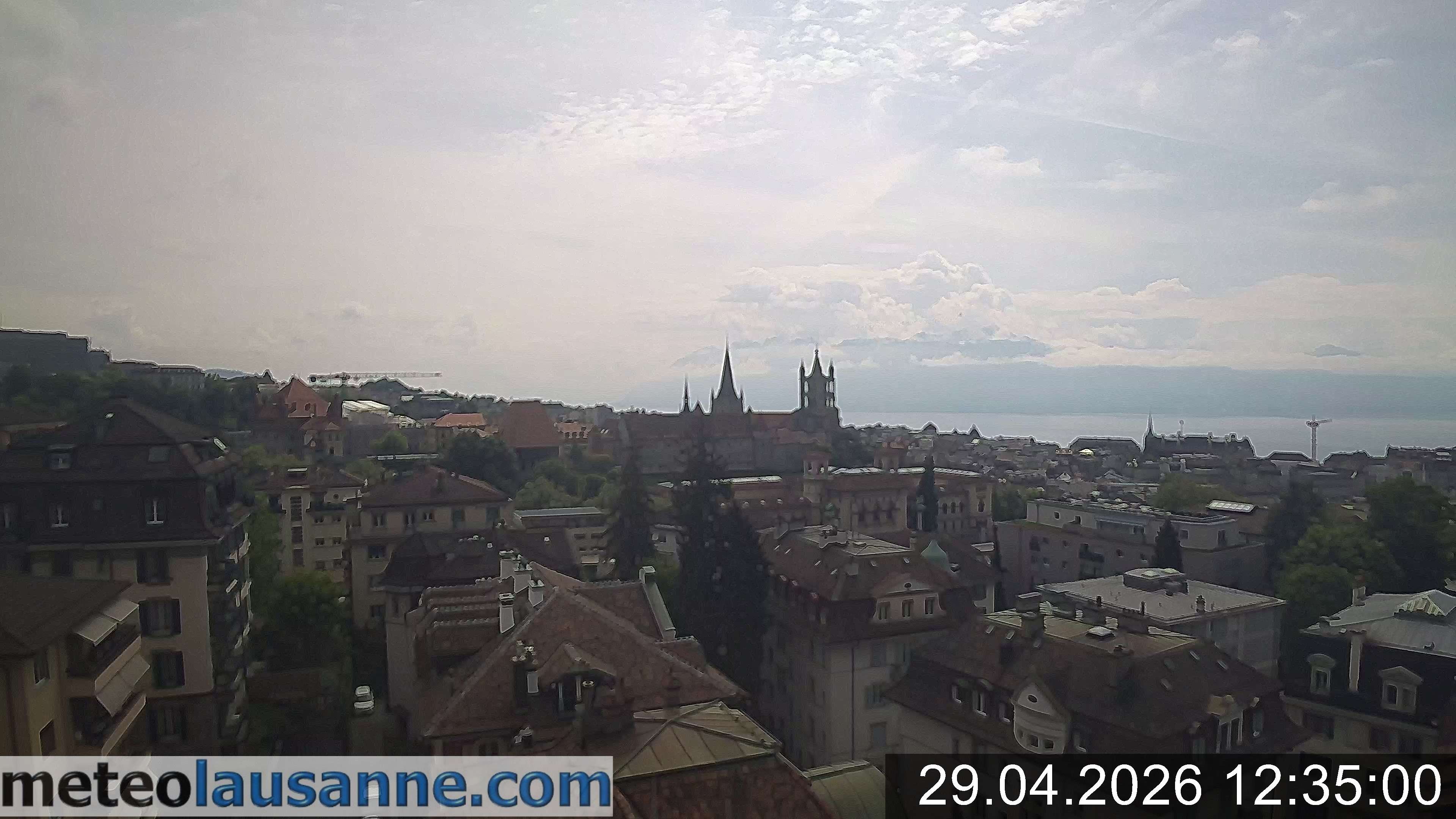 Archiv Foto Webcam Lausanne - Genfer See