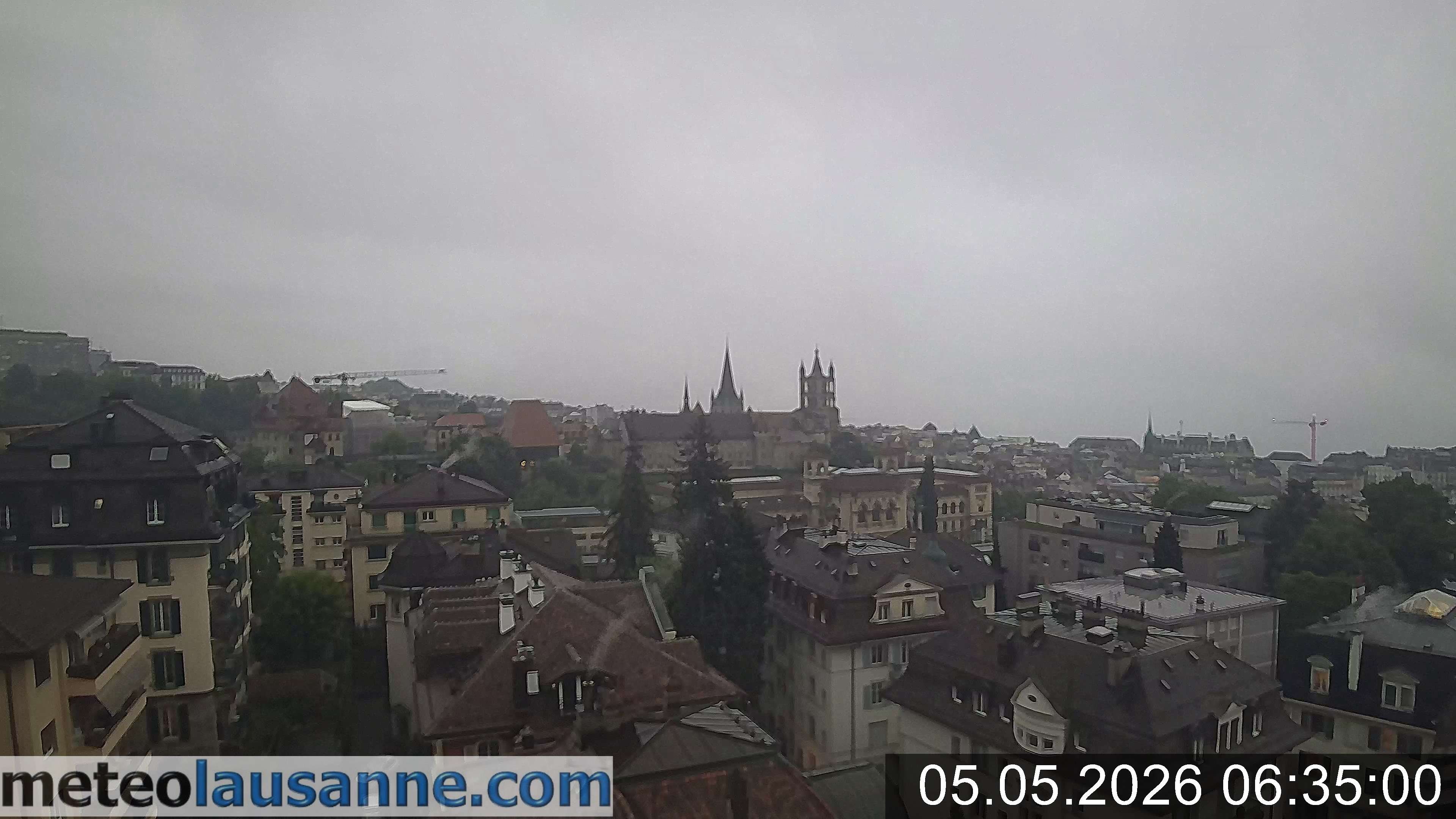 Archiv Foto Webcam Lausanne - Genfer See