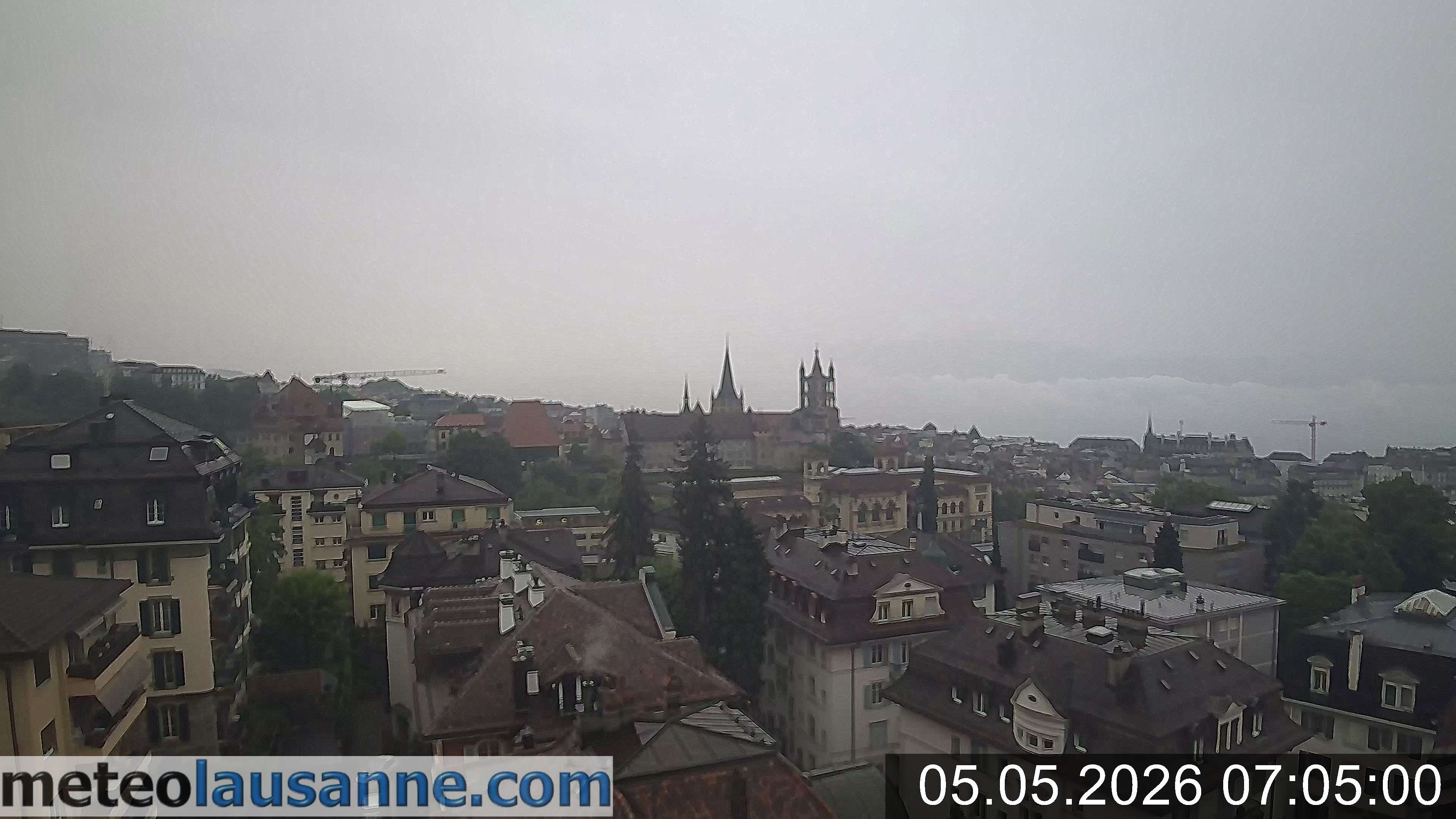 Archiv Foto Webcam Lausanne - Genfer See