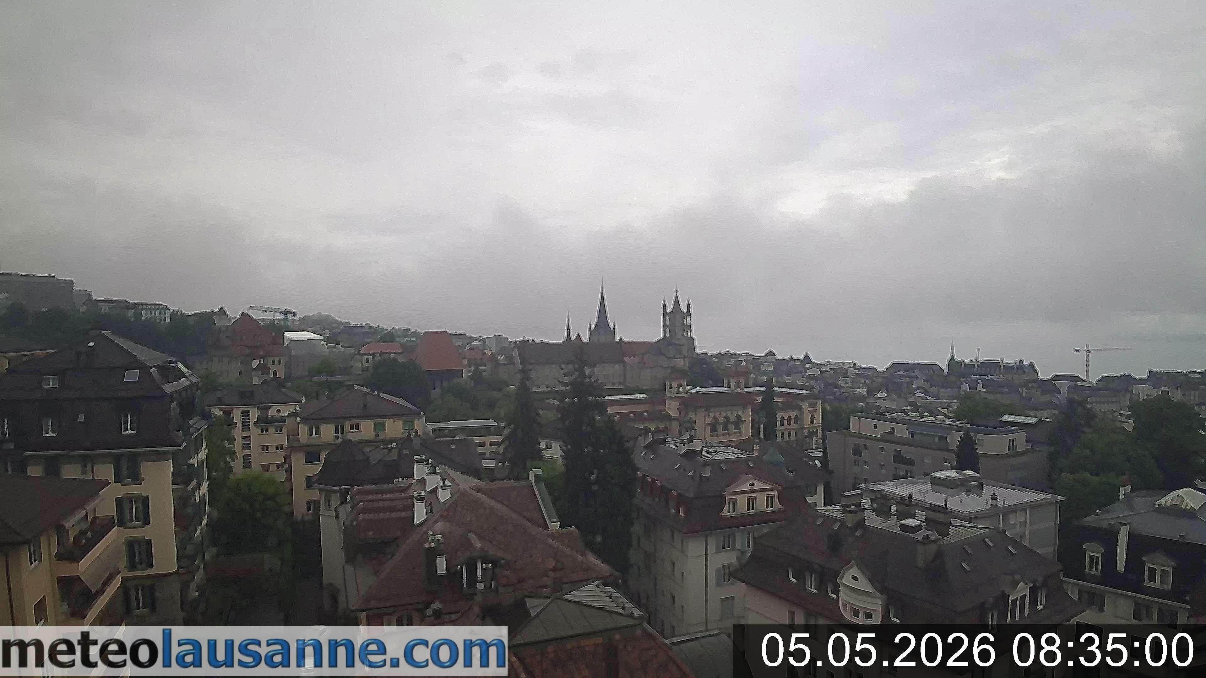 Archiv Foto Webcam Lausanne - Genfer See