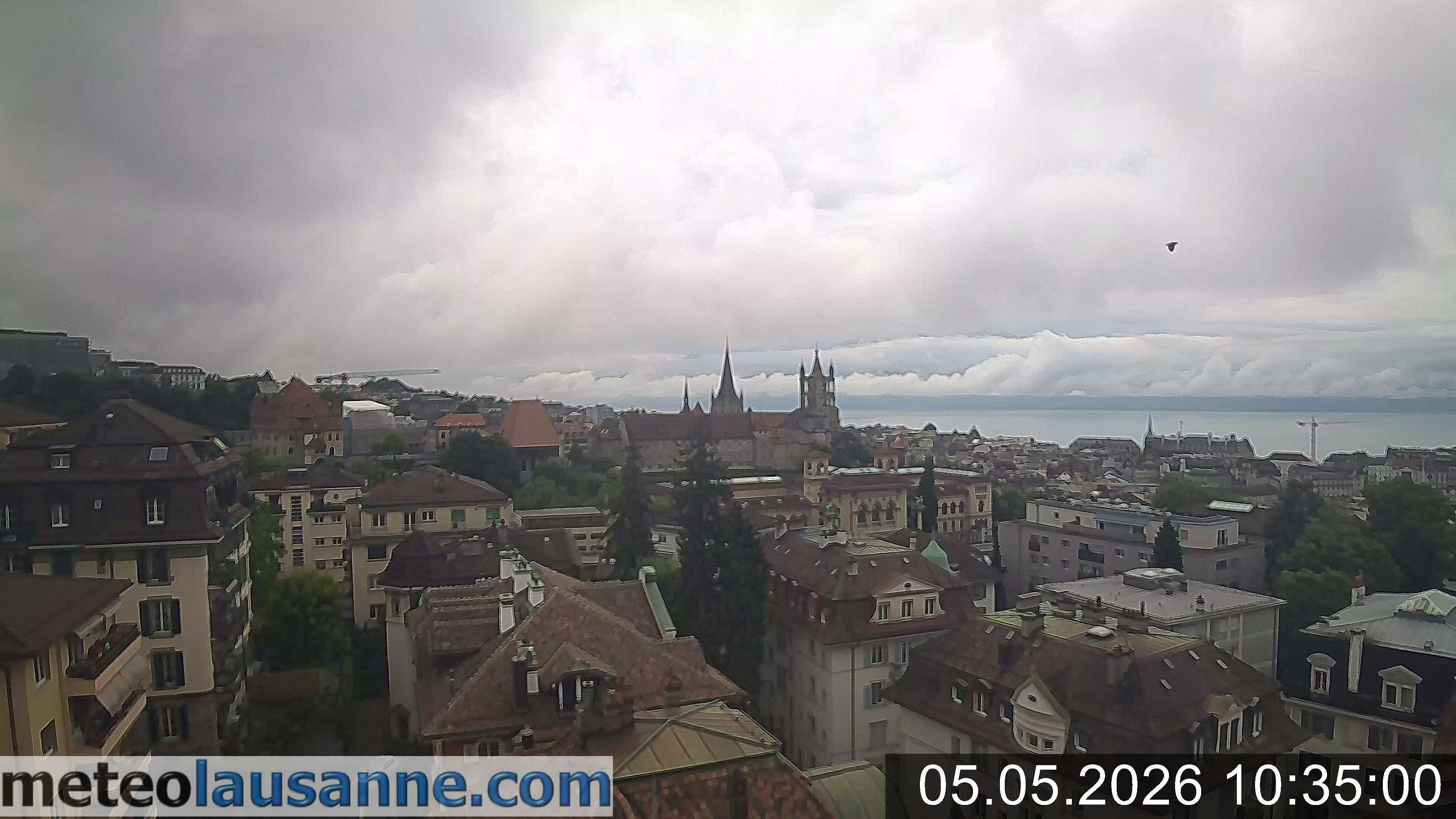 Archiv Foto Webcam Lausanne - Genfer See