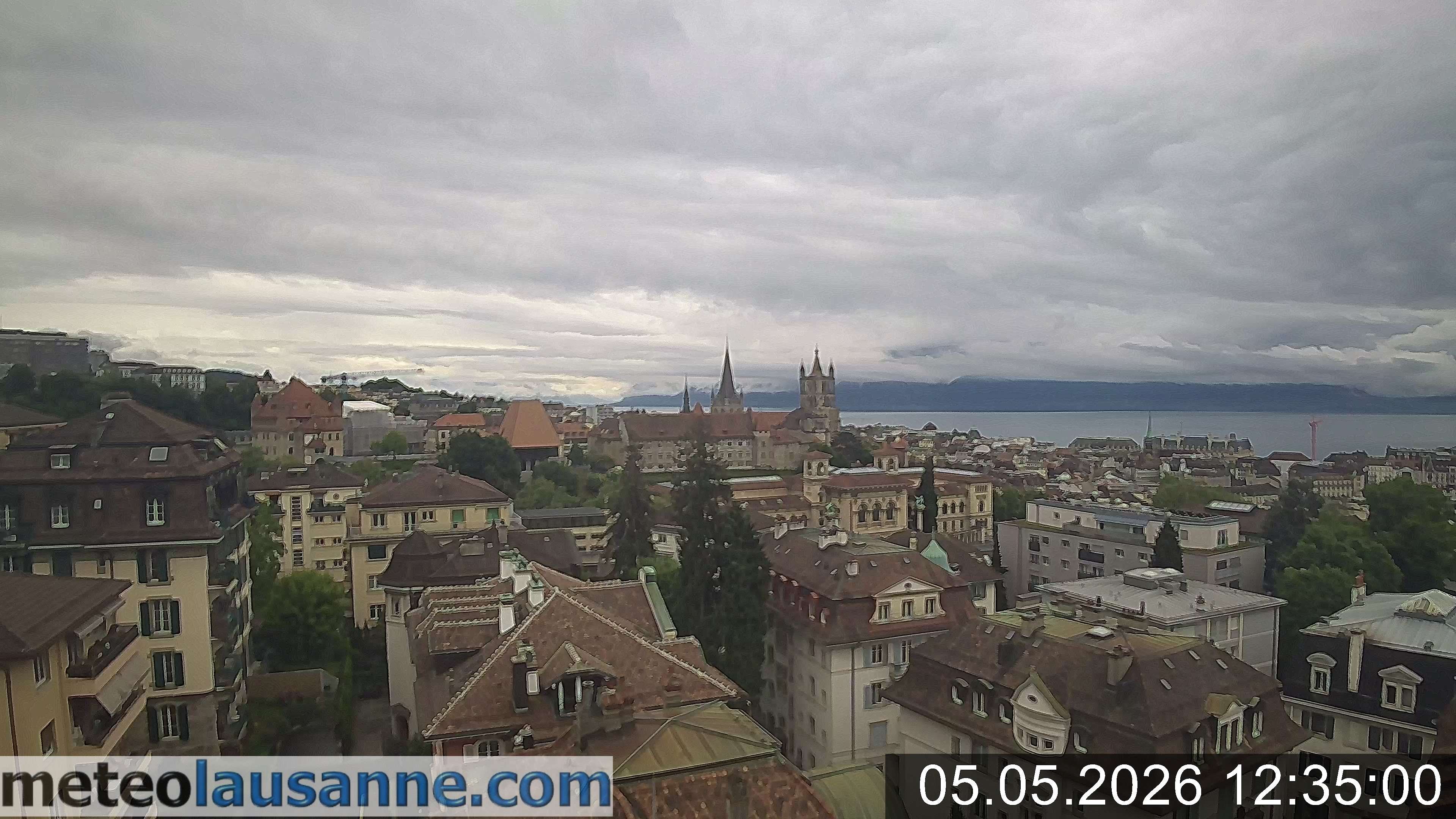 Archiv Foto Webcam Lausanne - Genfer See