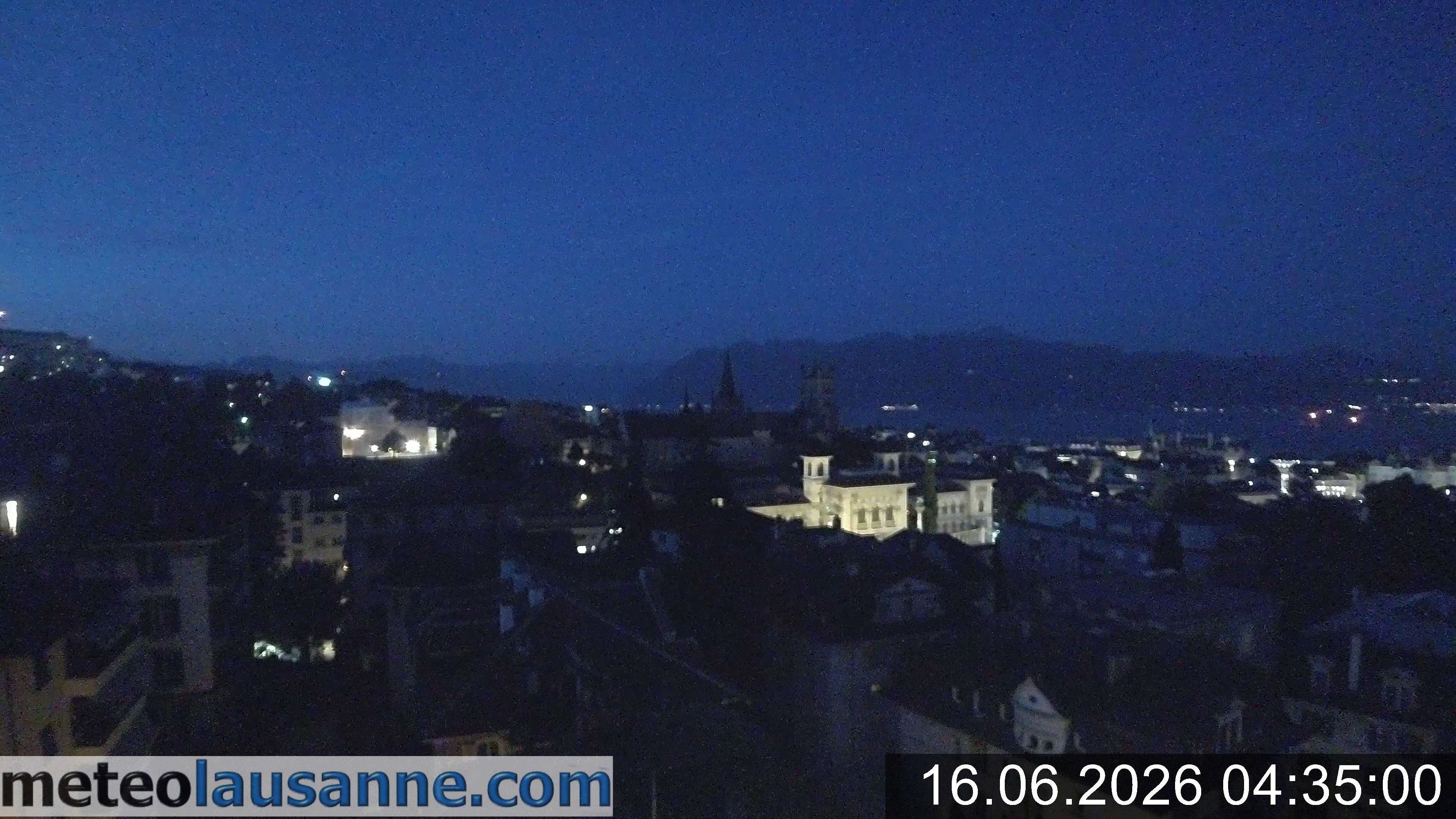 Archiv Foto Webcam Lausanne - Genfer See