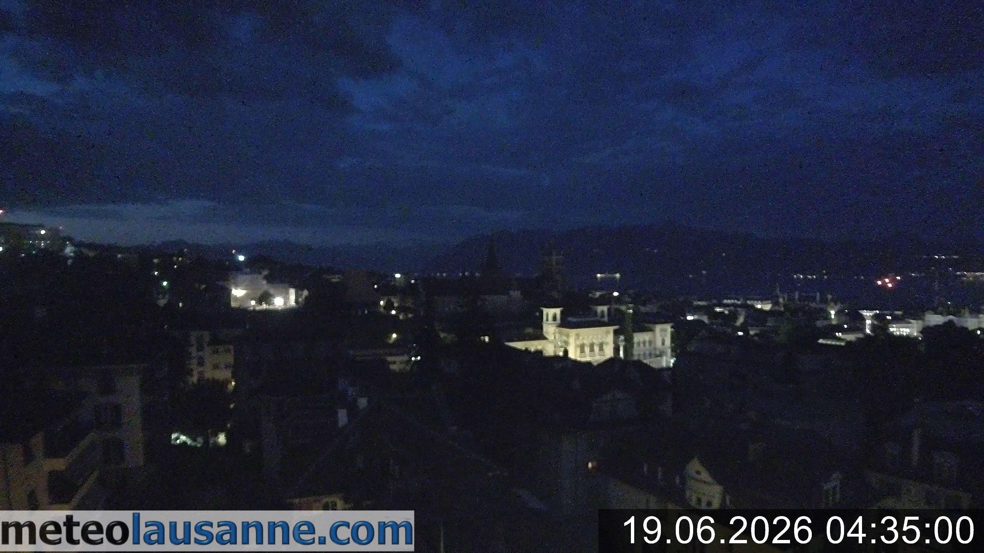 Archiv Foto Webcam Lausanne - Genfer See