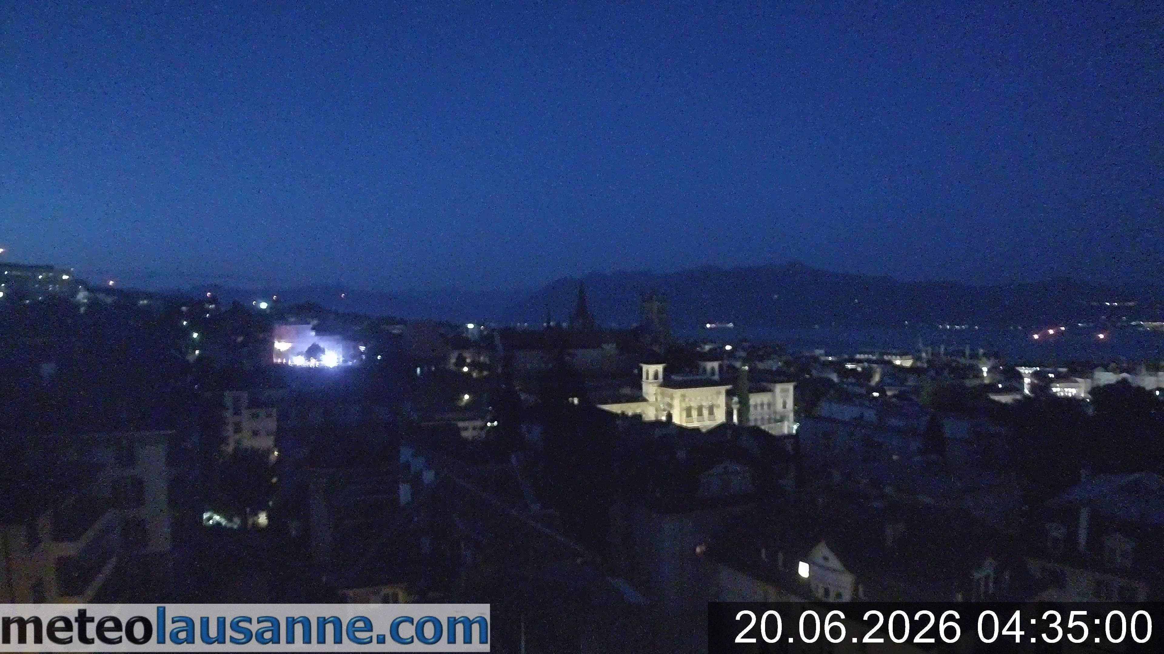Archiv Foto Webcam Lausanne - Genfer See