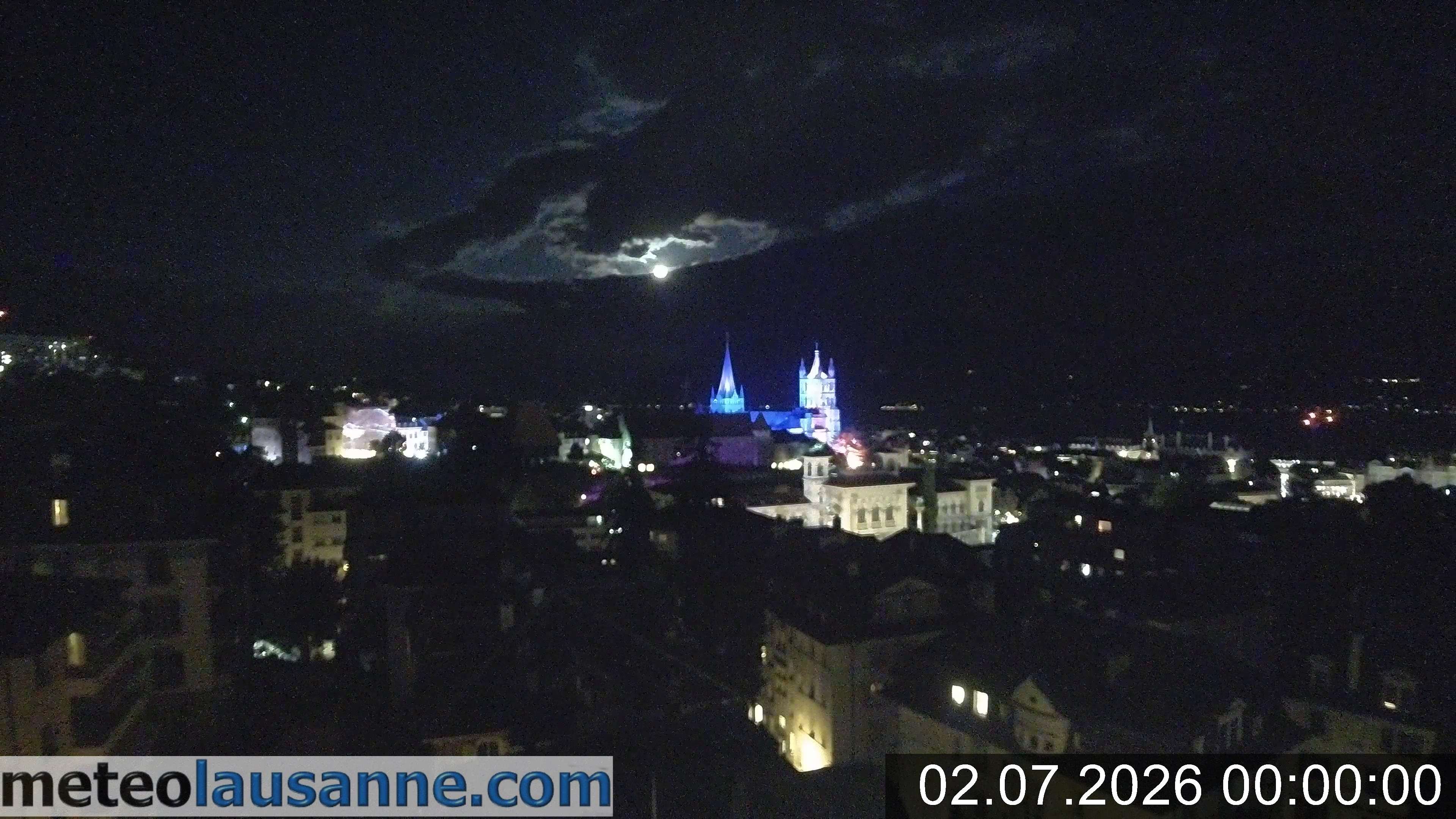 Archiv Foto Webcam Lausanne - Genfer See