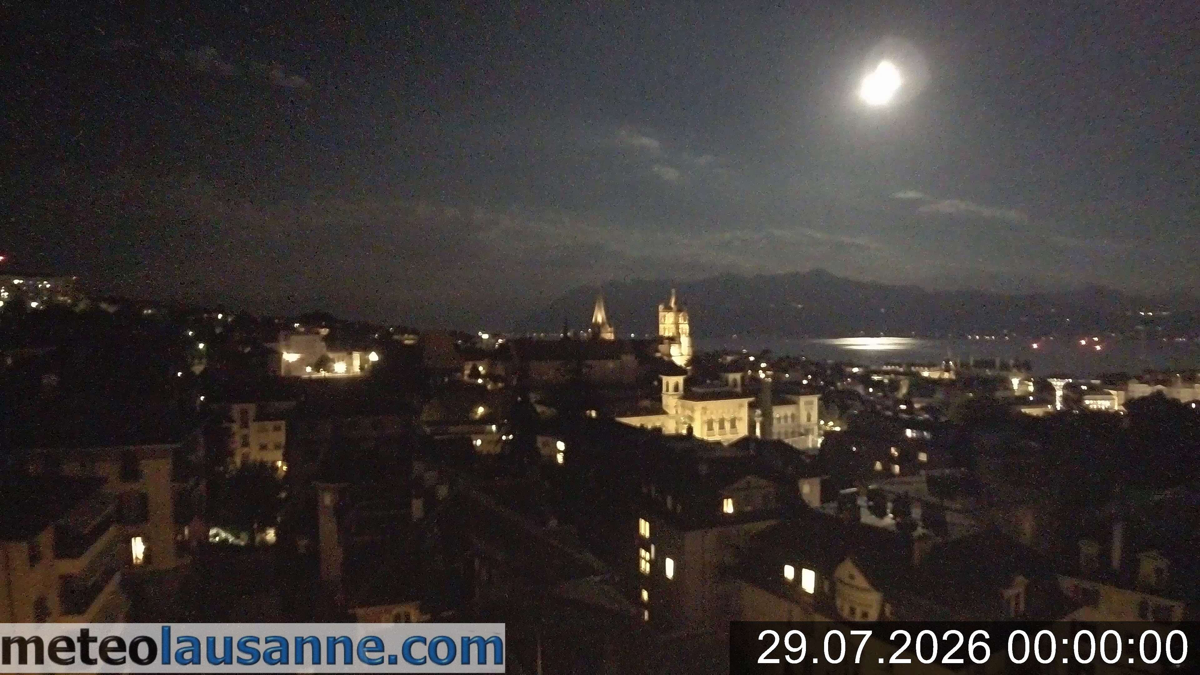 Archiv Foto Webcam Lausanne - Genfer See