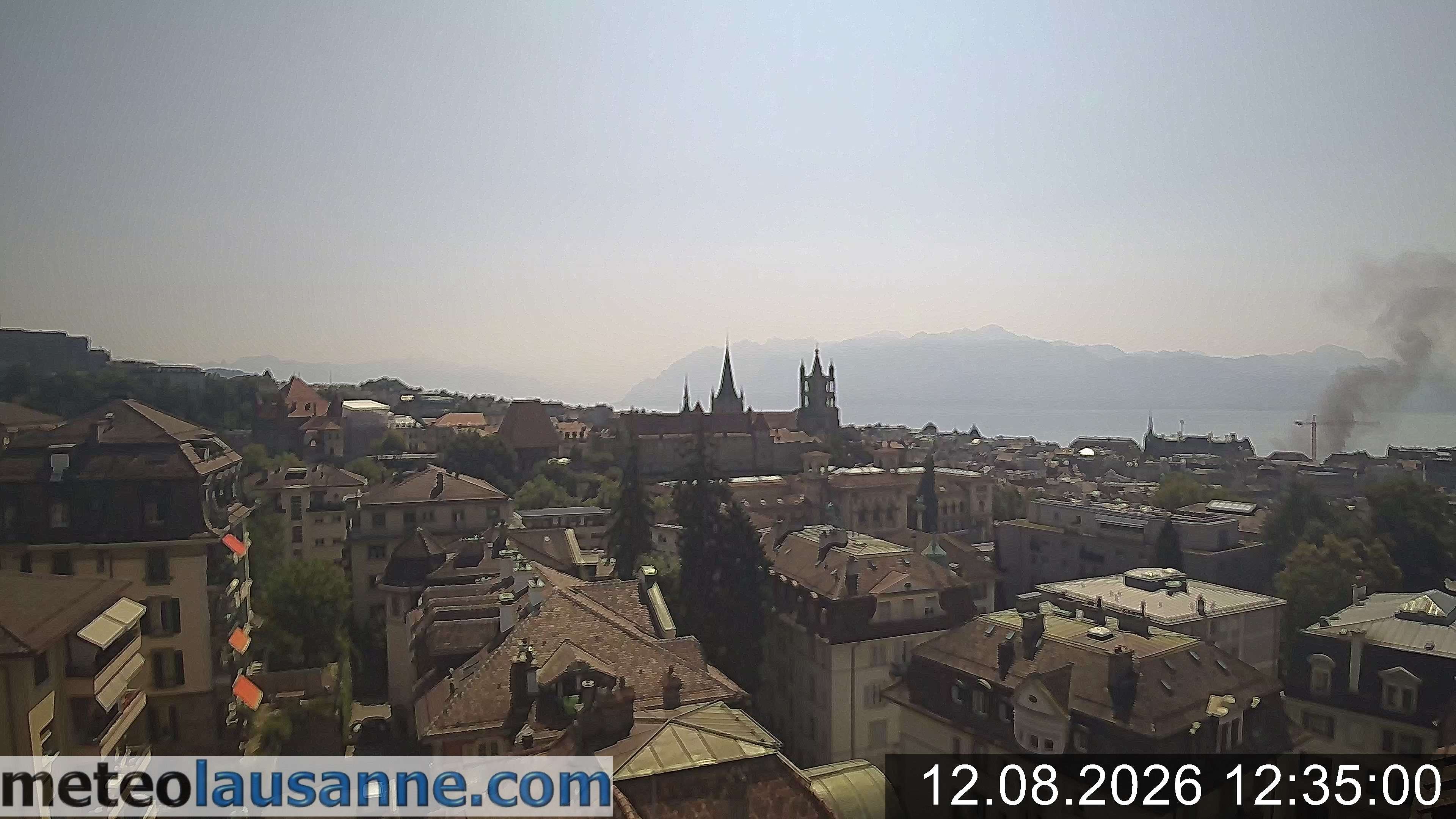 Archiv Foto Webcam Lausanne - Genfer See