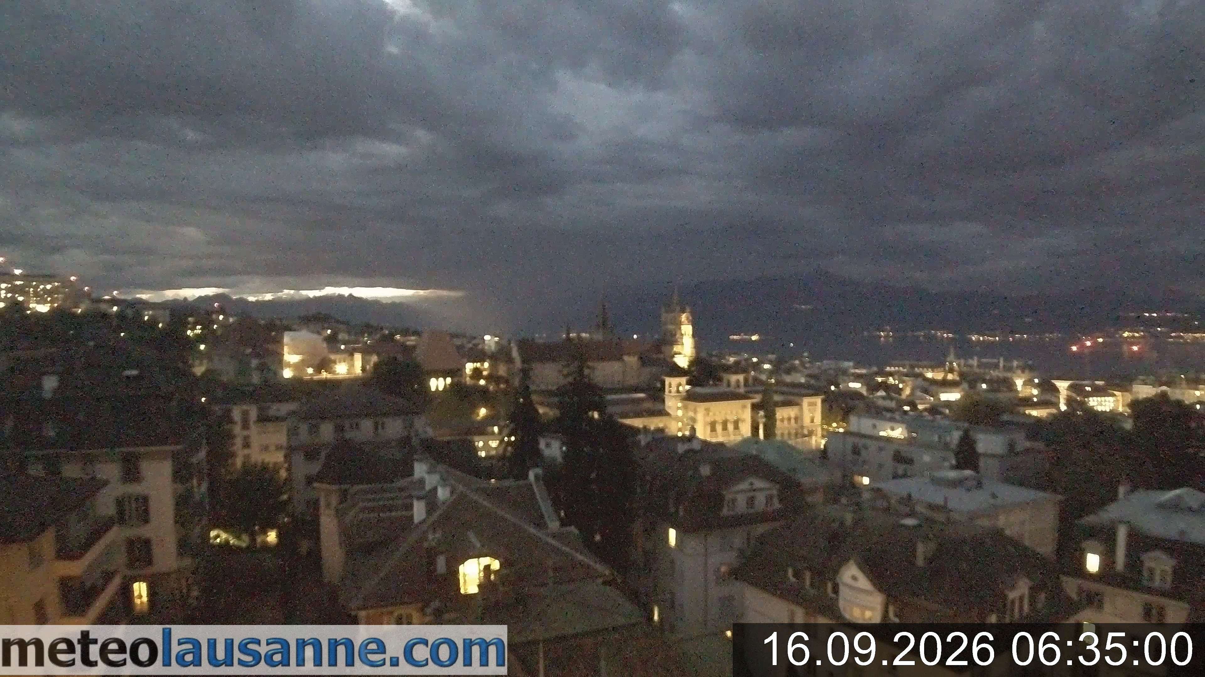 Archiv Foto Webcam Lausanne - Genfer See