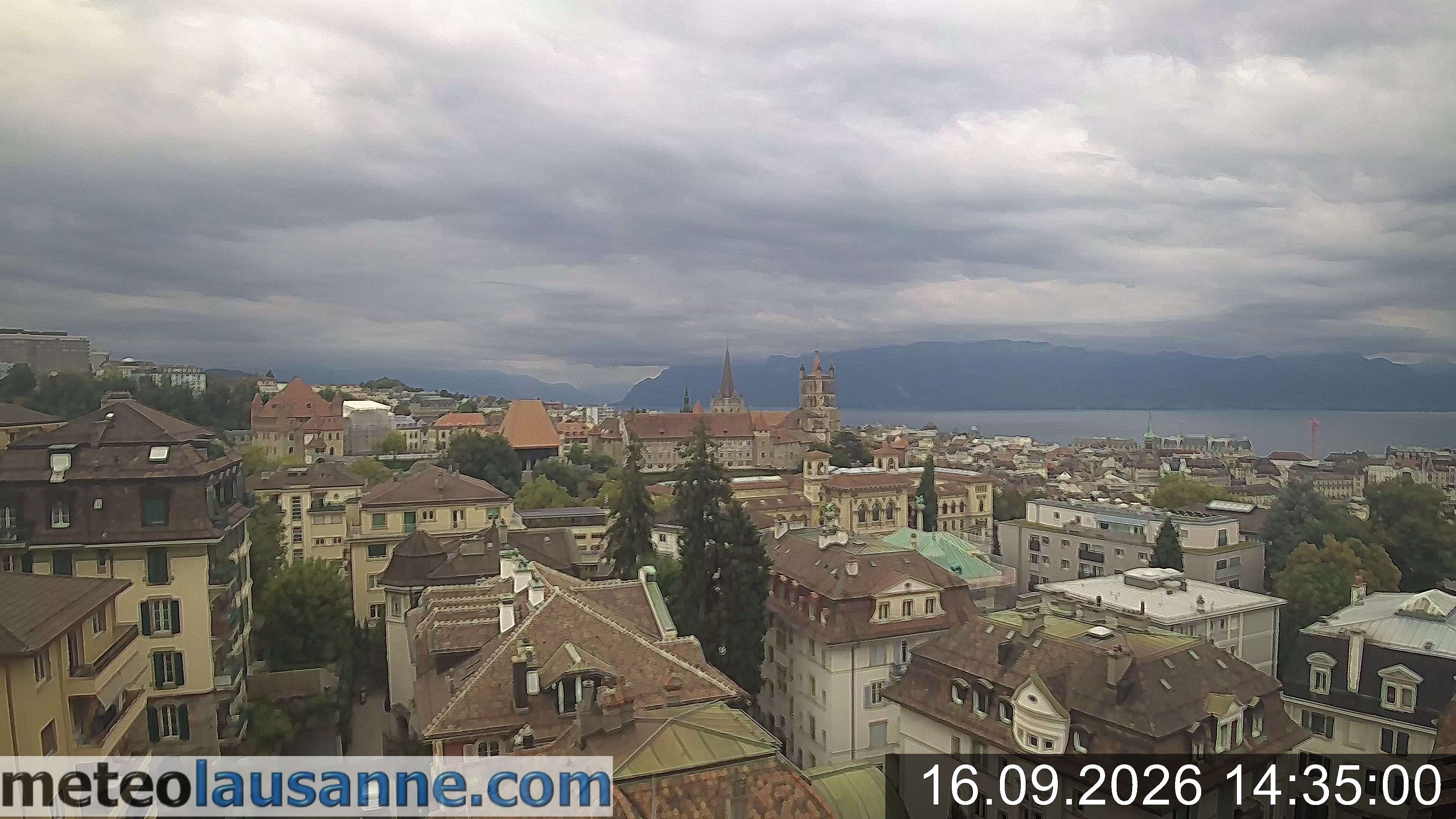 Archiv Foto Webcam Lausanne - Genfer See
