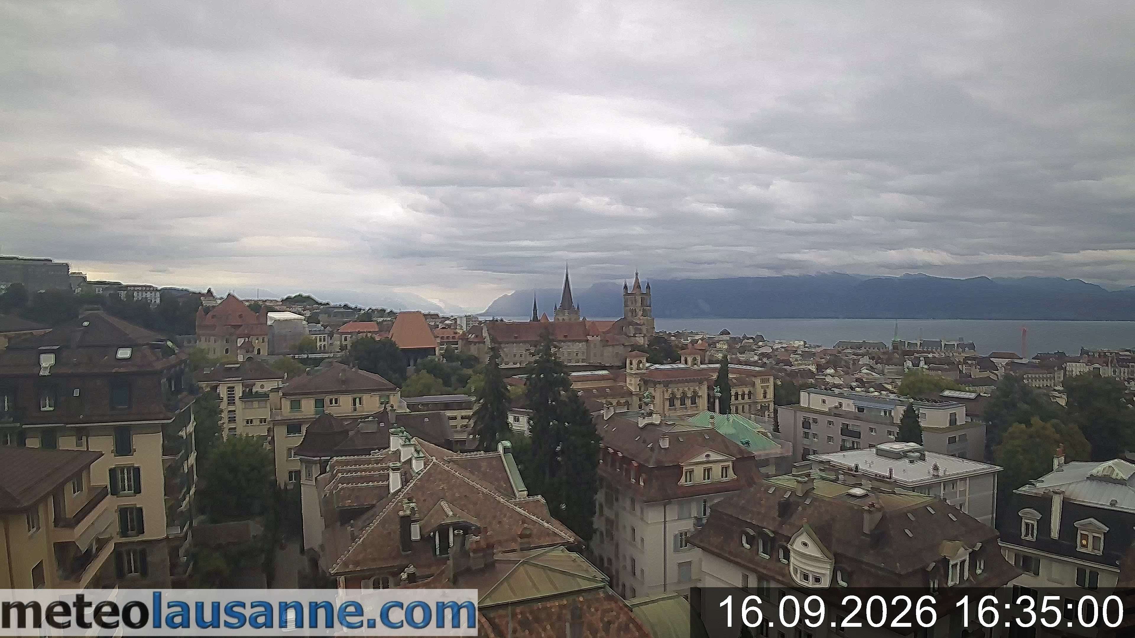 Archiv Foto Webcam Lausanne - Genfer See
