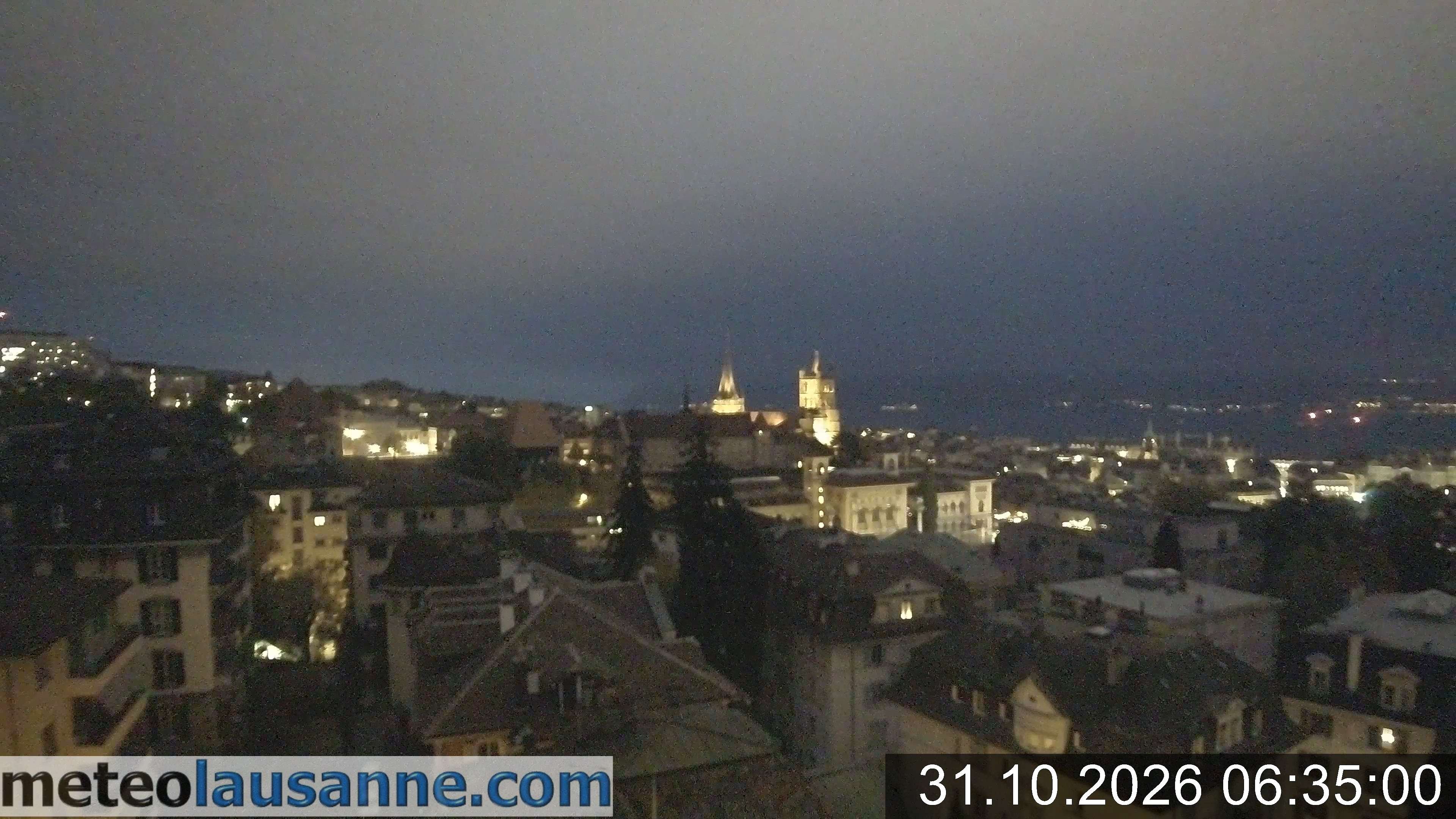 Archiv Foto Webcam Lausanne - Genfer See