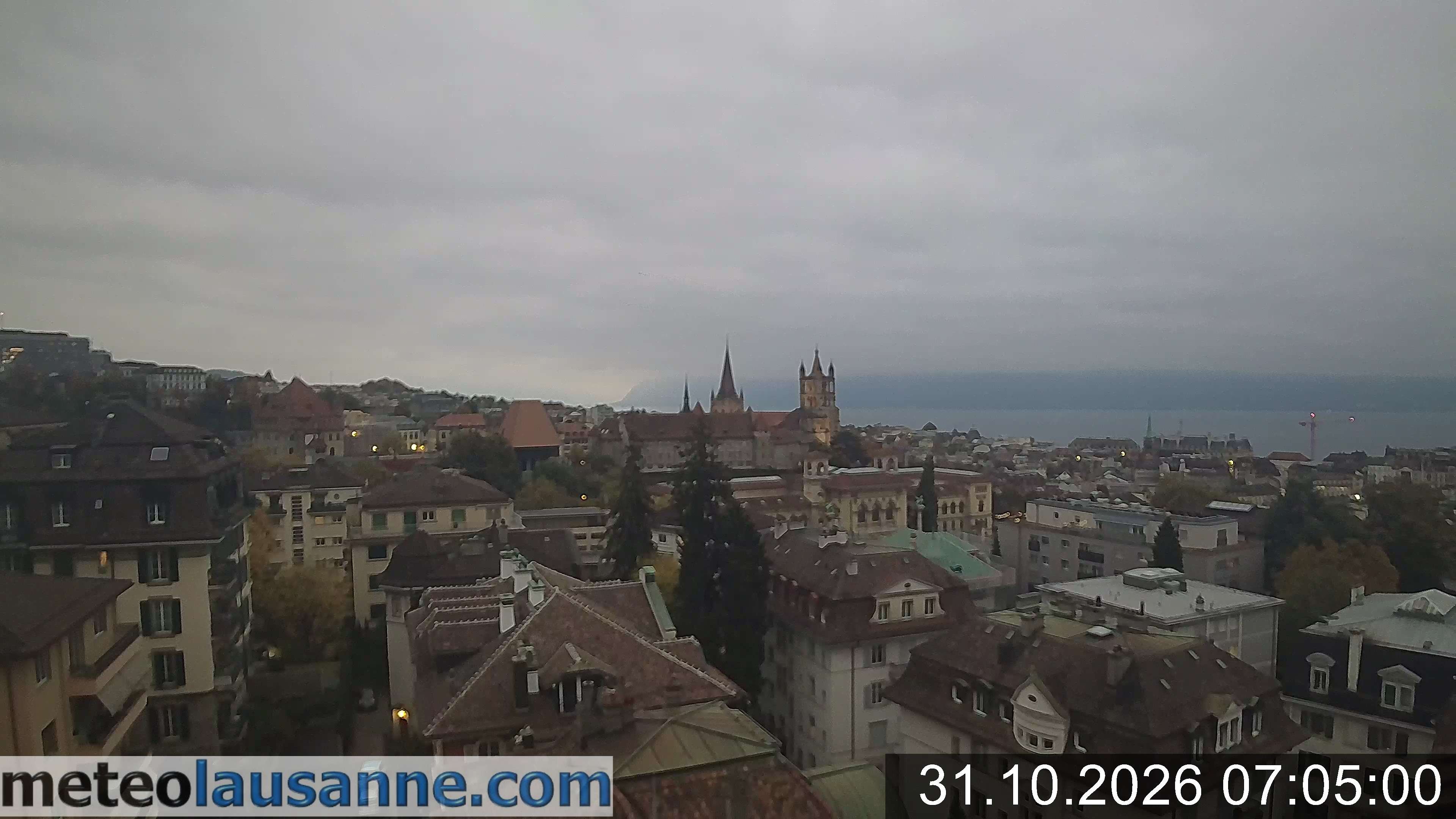 Archiv Foto Webcam Lausanne - Genfer See