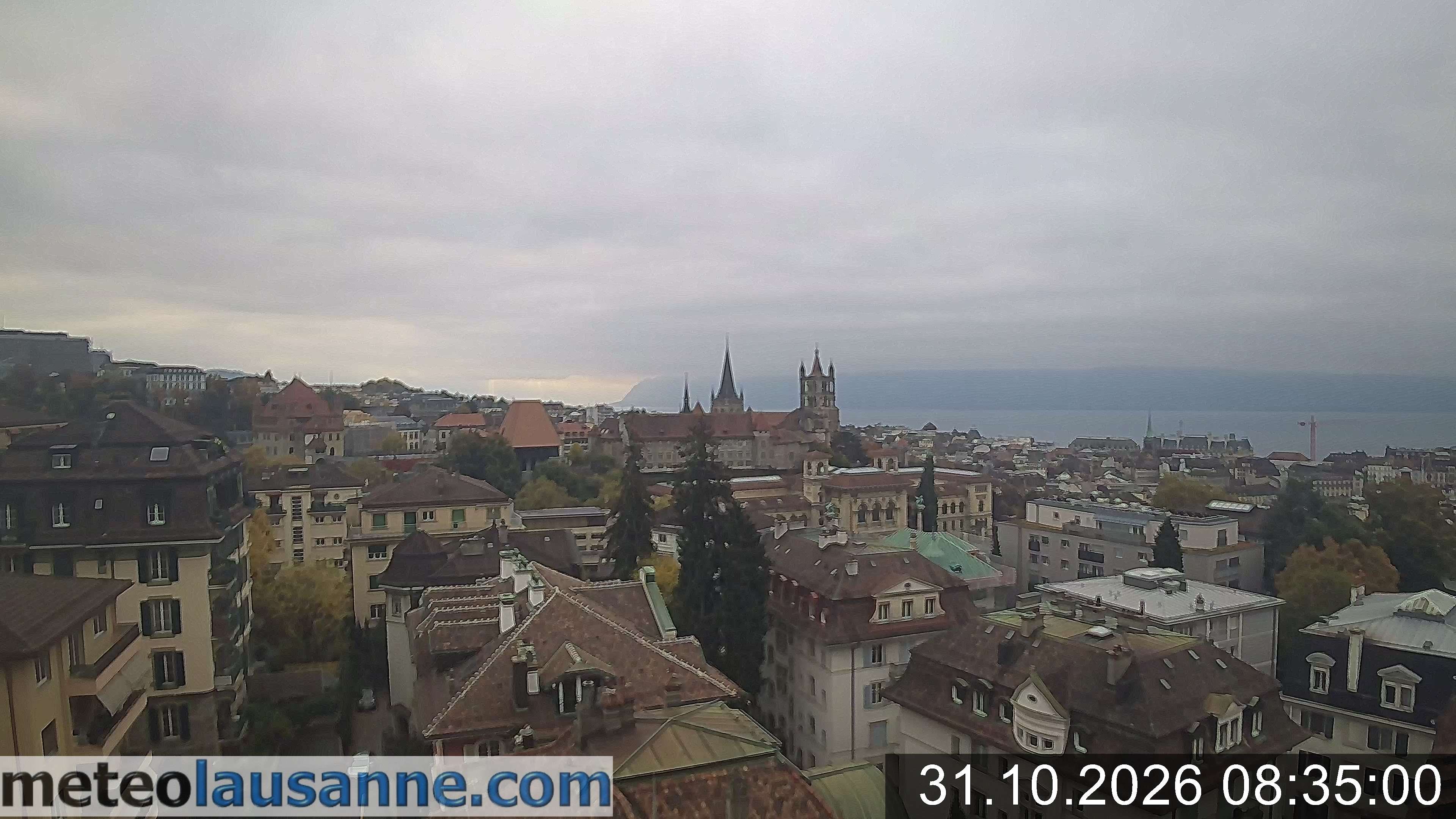 Archiv Foto Webcam Lausanne - Genfer See