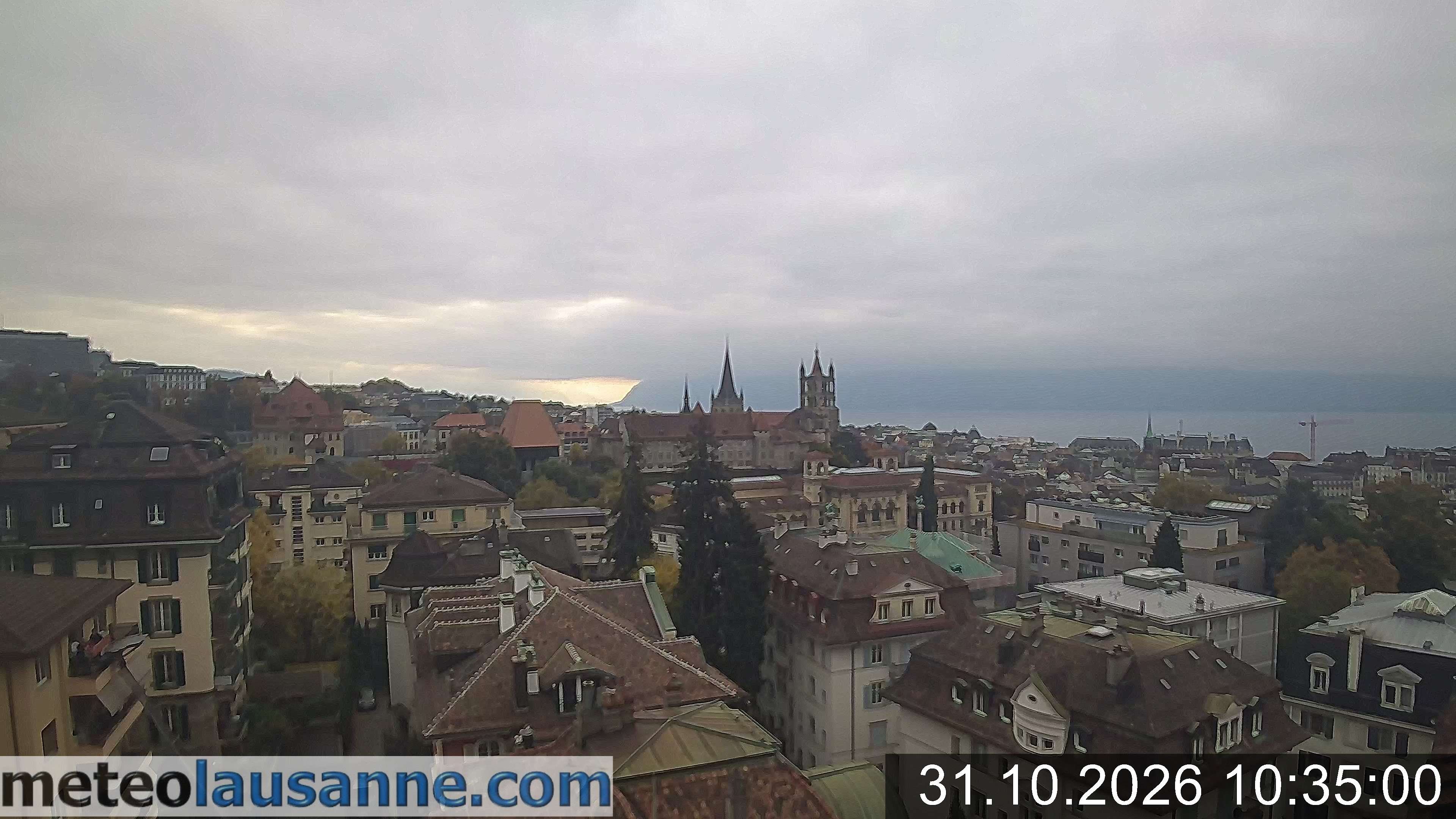 Archiv Foto Webcam Lausanne - Genfer See